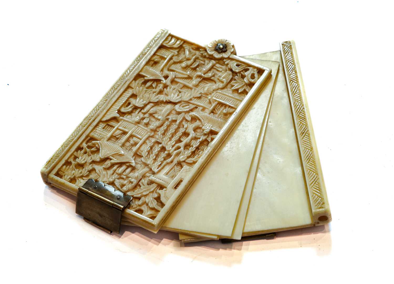 Lot 36 - A Chinese Ivory Aide Memoire, Probably Canton,...