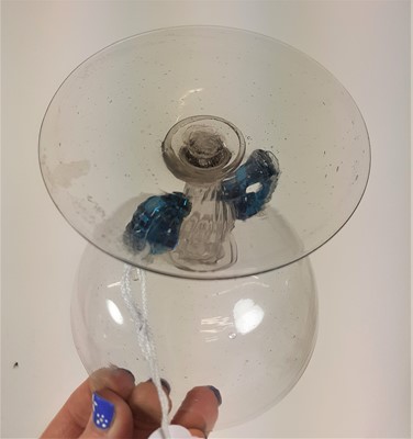 Lot 4 - A Façon de Venise Winged Wine Glass, probably...