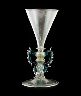 Lot 3 - A Façon de Venise Winged Wine Glass, probably...