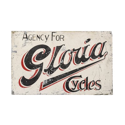 Lot 137 - Agency for Gloria Cycles: An Aluminium...