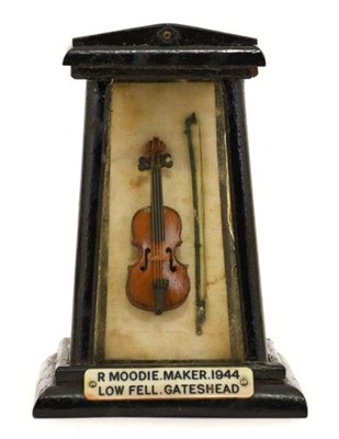 Lot 49 - R Moodie 'The Worlds Smallest Violin 1944'