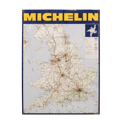 Lot 138 - Two Michelin Single-Sided Aluminium Road Maps,...