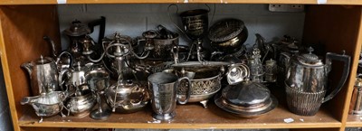 Lot 150 - A large quantity of assorted silver plated...
