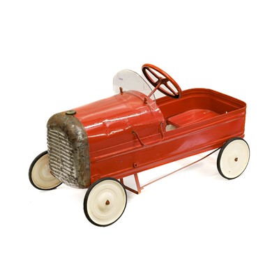 Lot 106 - A Triang Metal Bodied and Red Painted Pedal...