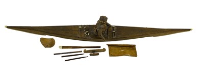 Lot 321 - An Early 20th Century Inuit Model of a Kyak,...