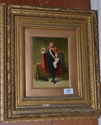 Lot 466 - John Watson Nicol (1856-1926) The letter; Gentleman standing in an interior wearing 17th...