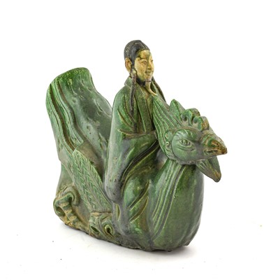 Lot 175 - A Chinese Sancai Glazed Figure, in Ming style,...