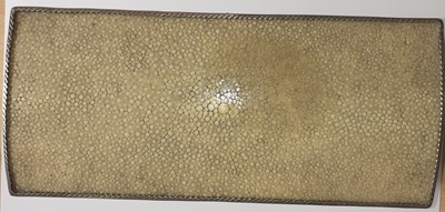 Lot 82 - An Arts & Crafts Shagreen and White-Metal...