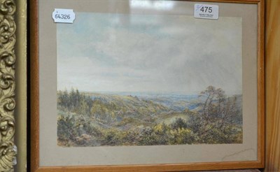 Lot 475 - British School, early 20th century, two watercolours of landscapes