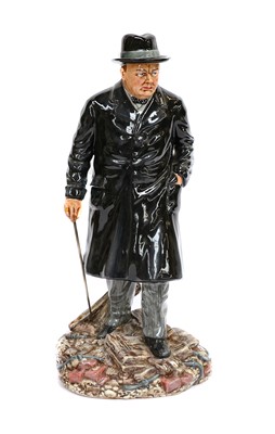 Lot 293 - A Royal Doulton figure of Winston Churchill,...