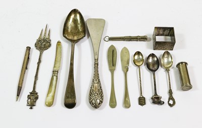 Lot 95 - A Collection of Assorted Silver, including:...