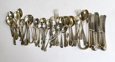 Lot 161 - A Collection of Assorted Silver Flatware,...