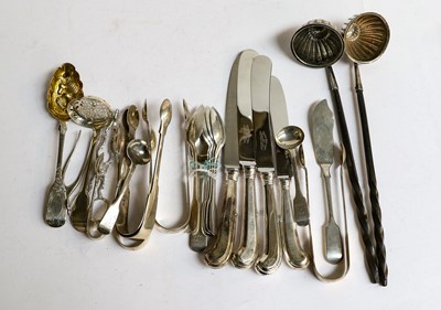 Lot 162 - A Collection of Assorted Silver Flatware,...