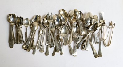 Lot 163 - A Collection of Assorted Silver Flatware,...