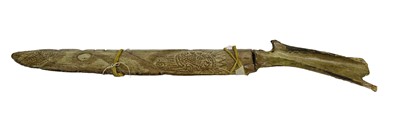 Lot 309 - An Unusual Inuit Sword, with a European 55cm...