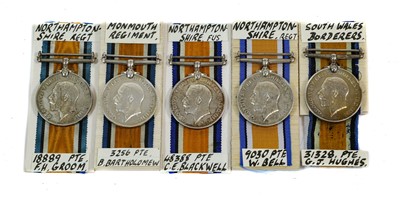 Lot 32 - Five British War Medals, awarded to:- 31328...