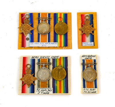 Lot 37 - A First World War Trio, awarded to TS-10691...