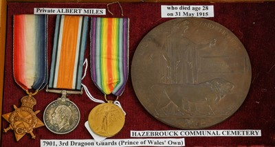 Lot 43 - A First World War Casualty Group, awarded to...