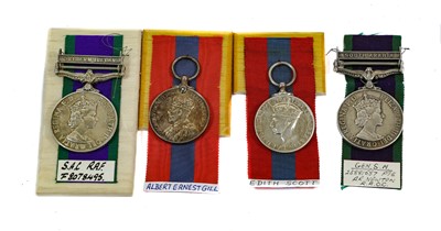 Lot 9 - Two General Service Medals 1962, one with...