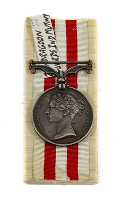 Lot 45 - An Indian Mutiny Medal 1858, awarded to RICHD....
