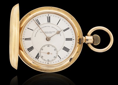 Lot 2397 - Waltham: An 18 Carat Gold Full Hunter Pocket Watch