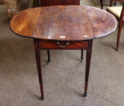 Lot 1132 - A George III mahogany Pembroke table,...