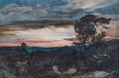 Lot 1027 - Cecil Gordon Lawson (1849-1882) "Sunset"...