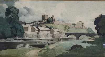 Lot 1038 - Bertram Nicholls (1883-1974) "Richmond Castle"...