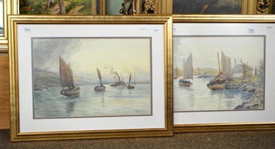 Lot 495 - David Owen Martin ";Tarbet Loch Fyne";; ";Herring Fishers Loch Fyne";, each signed and...