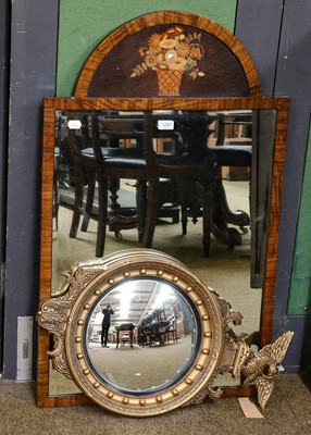 Lot 1200 - An Art Deco Rosewood and marquetry arch top...