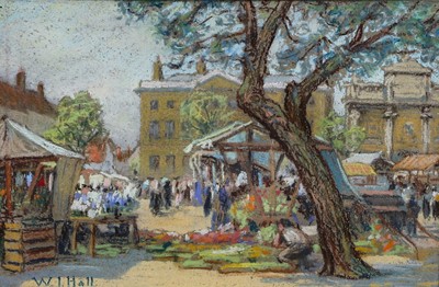 Lot 1068 - W* J* Hall (20th Century) "Tuesday Market...