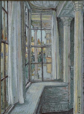 Lot 1044 - W* J* Hall (19th/ 20th Century) "The Window"...