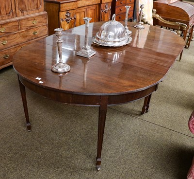 Lot 1158 - An early 19th century mahogany D end dining...