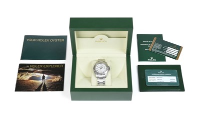 Lot 2176 - Rolex: A Stainless Steel Automatic Calendar Centre Seconds Dual Time Zone Wristwatch