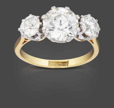 Lot 2345 - A Diamond Three Stone Ring