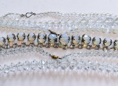 Lot 197 - Four bead necklaces, of various designs,...
