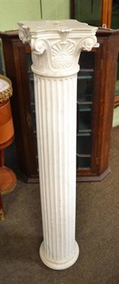 Lot 506 - A 19th century marble column, 103cm high