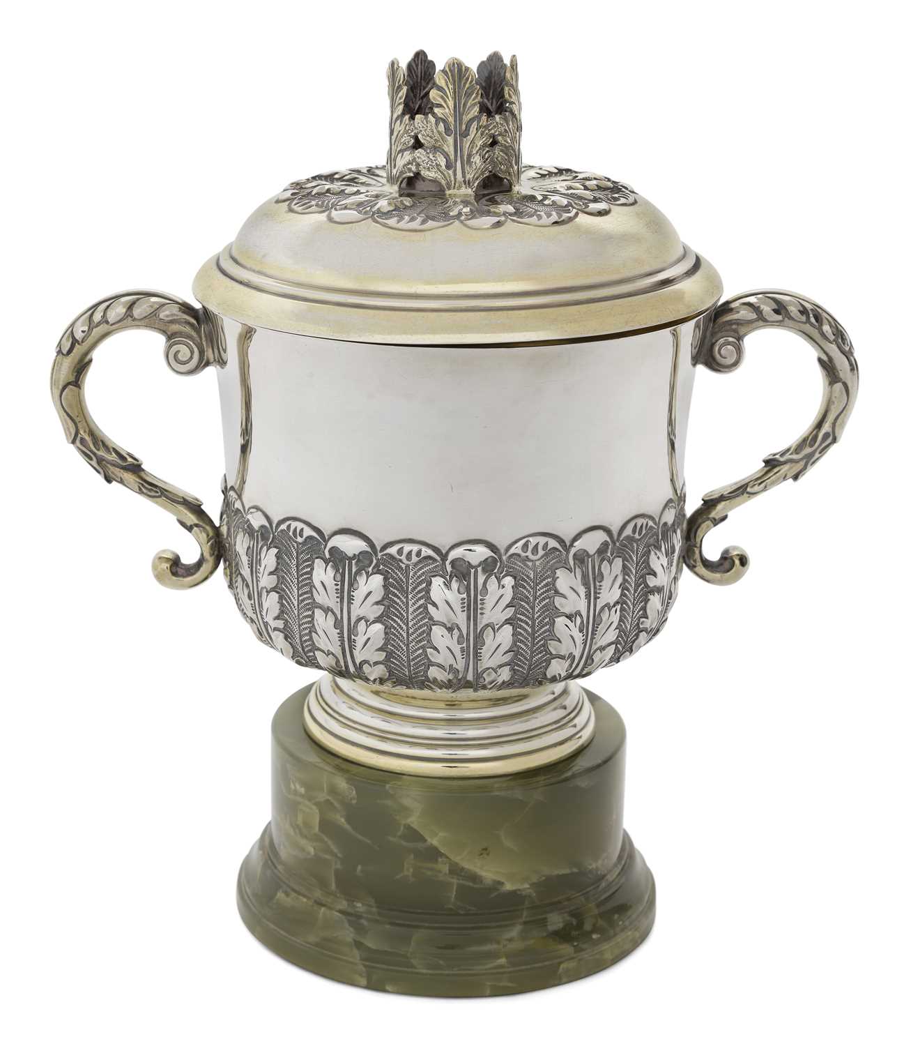 Lot 2317 - An Elizabeth II Silver-Gilt Porringer and Cover