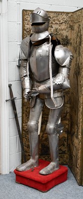 Lot 1274 - A reproduction suit of armour based on a 15th...