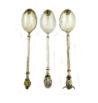 Lot 33 - Three Zimbabwean Silver Coffee-Spoons, by...