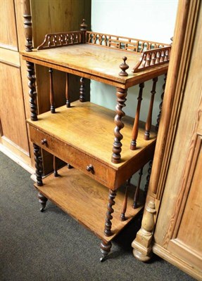 Lot 519 - Victorian rosewood whatnot