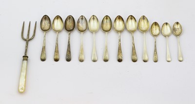Lot 60 - A Collection of Assorted Silver Flatware,...