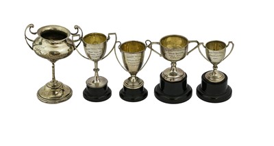 Lot 56 - Five Various Silver Two-Handled Cups, each...