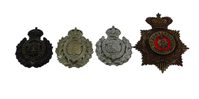 Lot 137 - A Victorian Worcestershire Helmet Plate, in...