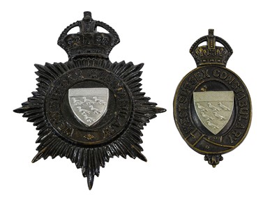 Lot 139 - West Sussex Constabulary: - a small helmet...