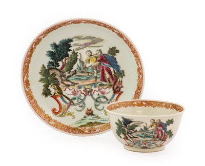 Lot 135 - A Chinese Porcelain European Subject Tea Bowl...