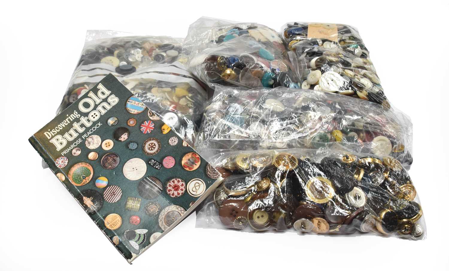 Lot 255 - Five bags of various buttons