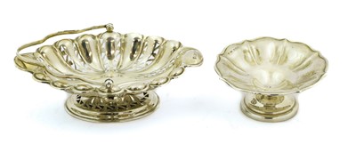 Lot 71 - Four Silver Items, comprising: an oval basket...