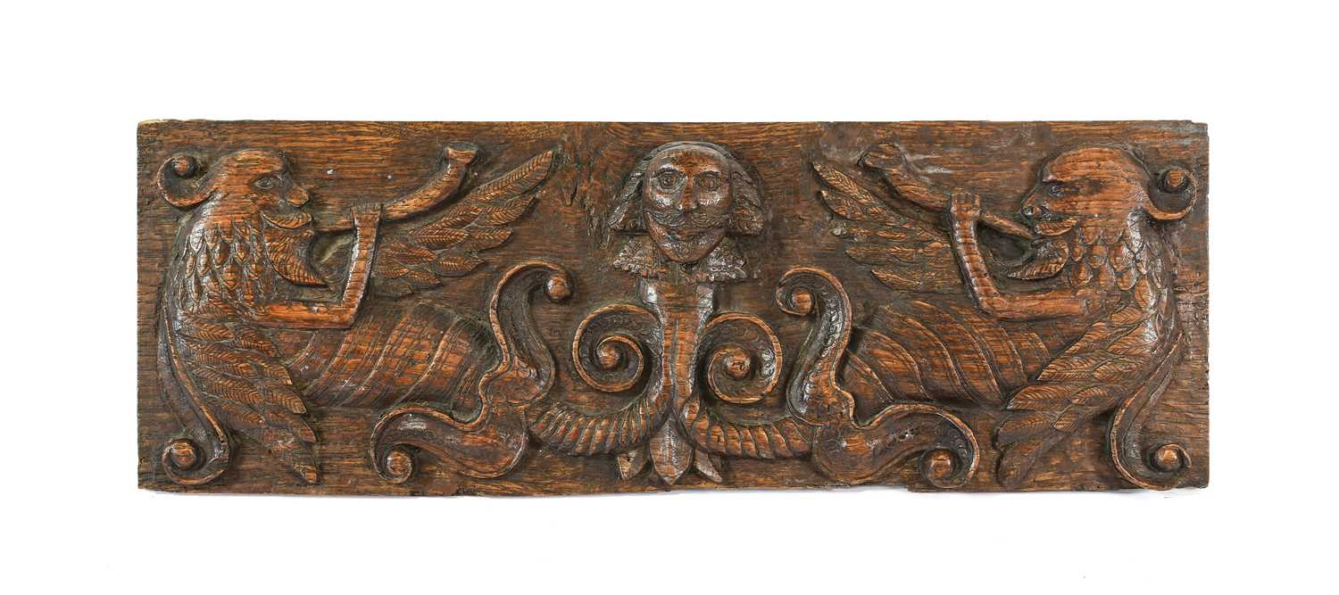 Lot 336 - A Relief Carved Wooden Panel, 17th century,...