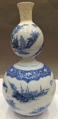 Lot 61 - A Faience Double Gourd Vase, probably...
